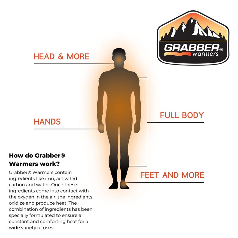 Grabber Warmers Grabber 12+ Hours Peel N' Stick Body Warmer, 40-Count - Image 5